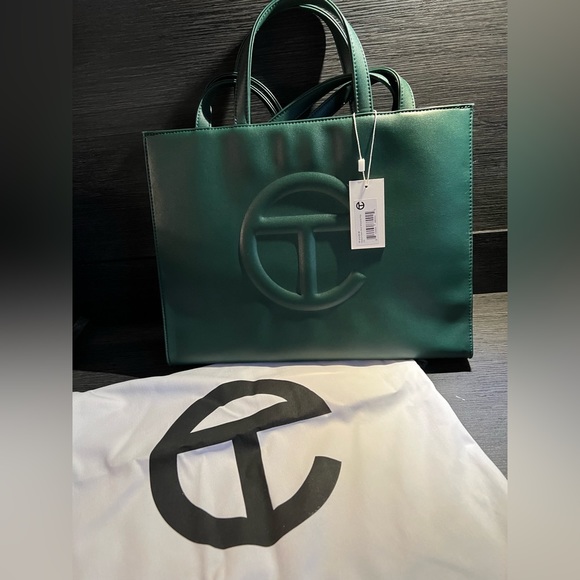 Telfar Medium Dark Olive Shopping Bag Bags